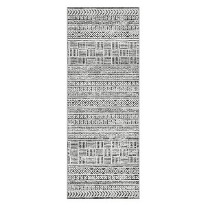 Textured Design Boho Living Room Low-Pile Area Rug Non Slip Soft Print Bedroom Rug Stain Resistant Playroom Carpet Office - 1 of 4