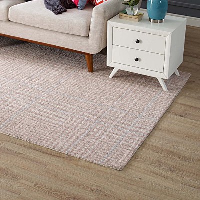 Modway Kaja Abstract Plaid 5x8 Area Rug