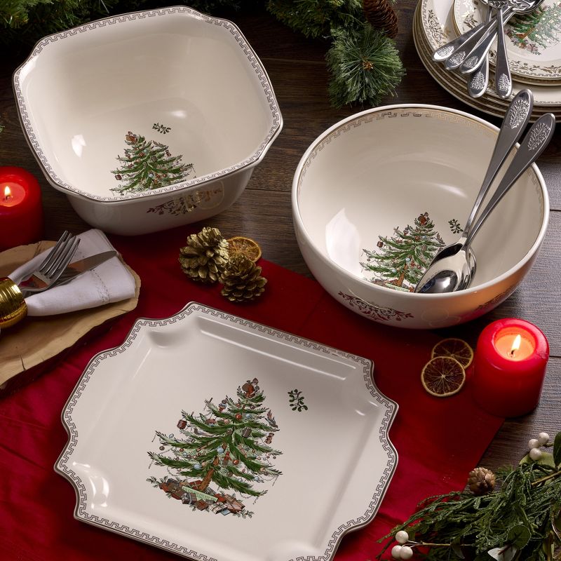 Spode Christmas Tree Gold 10 Inch Salad Bowl - 10 Inch, 2 of 5
