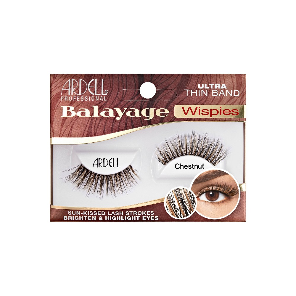 Photos - False Eyelashes Ardell Balayage Wispies Chestnut  