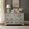 Okak 5/7-Drawer Dresser with Farmhouse Modern Fusion Ample Storage, Beveled Base for Stability, Scratch-Resistant for Bedroom/Entryway - 2 of 4