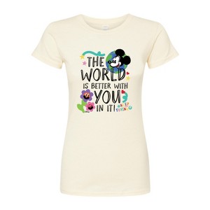 Women's - Disney - Mickey Mouse Juniors Fitted Graphic T-Shirt - 1 of 3