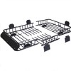 Universal Roof Rack Cargo Carrier Basket Rooftop Luggage Holder Carrier Basket For Camping Traveling - 3 of 4
