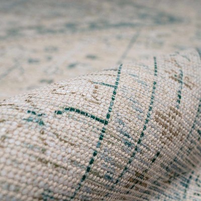 Birdham Sage Green Handwoven Cotton Area Rug 2'3" x 4'