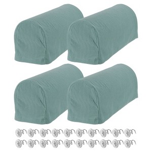 Unique Bargains Stretchy Anti-Slip Sofa Couch Armchair Covers with Pins 4 Pcs - 1 of 4