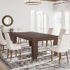Farmhouse Dining Table for 6-8 People,71" Long Kitchen Tables with Wooden Sturdy Frame,Black - 3 of 4