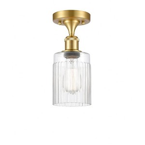Hadley - 1 Light Semi-Flush Mount In Art Deco Style-13 Inches Tall and 4.5 Inches Wide - 1 of 1