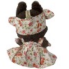 Doll Clothes Superstore Flower Jumper with Bunny Trim & Hair Tie for 17.5 cm Labubu Dolls - 4 of 4