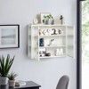 NicBex Wall Mounted Bathroom Storage Cabinet,27.56'' Wall Cabinet with Shelves,Cabinet for Bathroom - 2 of 4