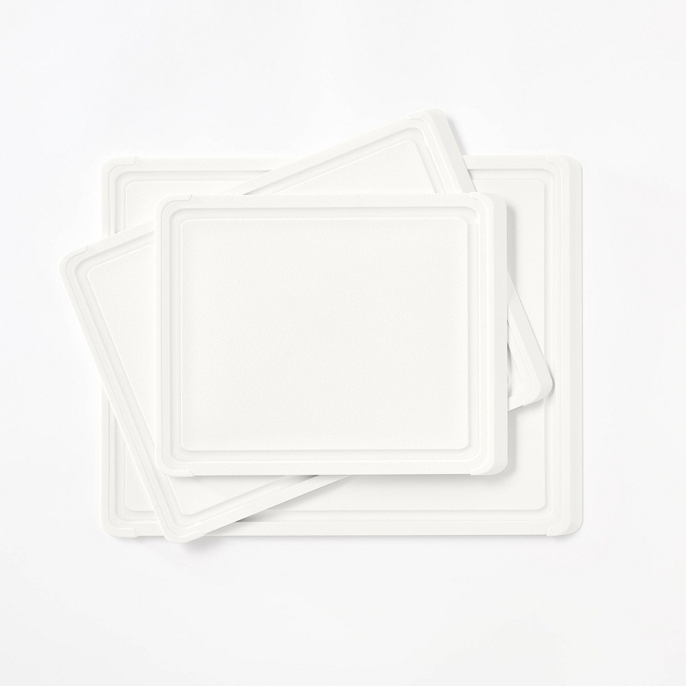 3pc Nonslip Recycled Poly Cutting Board Set Vintage Cream - Figmintâ„¢