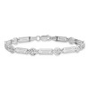 Black Bow Jewelry 6mm Diamond Cut Spiral Link Bracelet in 14k White Gold, 7 Inch - 3 of 4