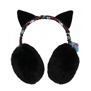 HalloweenCostumes.com One Size Fits Most   Dr. Seuss The Cat in the Hat Adjustable Earmuffs Headband, Black/Blue/Red - 1 of 4