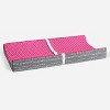 Bacati - Owls Pink/Gray Pink Dots Girls Cotton Changing Pad Cover - 4 of 4