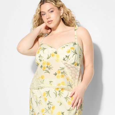 Women's Lace Trim Sweetheart Neck Tank Top - Wild Fable™