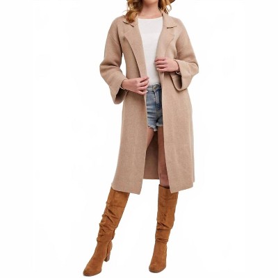 Women's Effortless Knitted Trench Coat - BluIvy