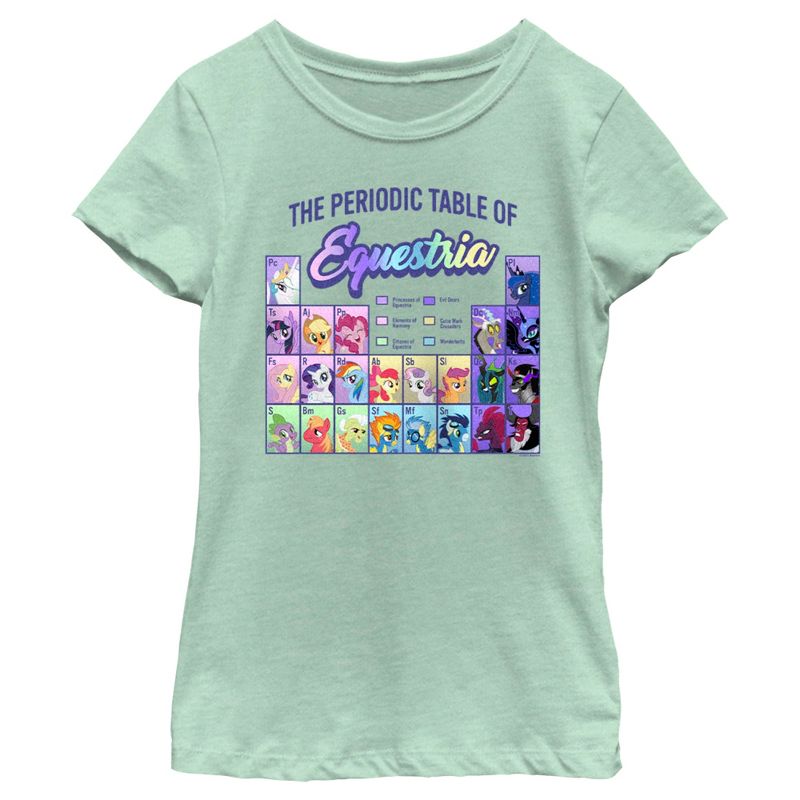 Girl's My Little Pony Periodic Table of Equestria T-Shirt, 1 of 5