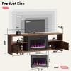 Bestier 71" Modern Fireplace TV Stand for TVs up to 75", LED Entertainment Center Gaming TV Console with 23" Remote Control Electric Fireplace - 4 of 4