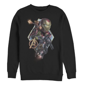 Men's Marvel Avengers: Endgame Hero Diamond Frame Sweatshirt - 1 of 3