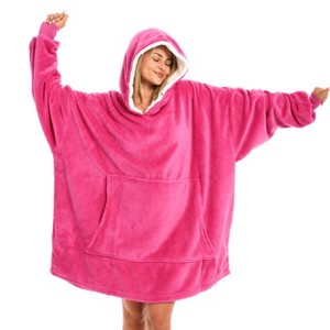 ADR Adult Wearable Blanket, Sweater Hoodie, Blanket with Sleeves for Men & Women Oversized Sweatshirt - 1 of 3