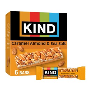 KIND Bars Caramel Almond & Sea Salt Gluten Free Snacks - 6ct - 1 of 4
