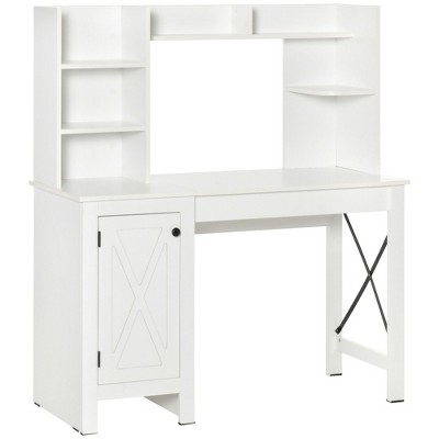 NicBex 47.3 Inch Computer Home Office Desk with 1 Cabinet and Open Shelves for Study Room,Bedroom and Office