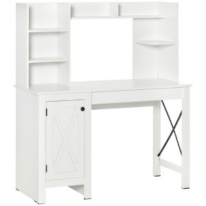 NicBex 47.3 Inch Computer Home Office Desk with 1 Cabinet and Open Shelves for Study Room,Bedroom and Office - 1 of 4