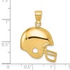 Black Bow Jewelry 14k Yellow Gold Polished Football Helmet Pendant, 22mm - 4 of 4