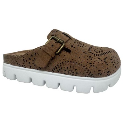 Very G Womens Lulu Dyecut Suede Mule Slip On Shoes