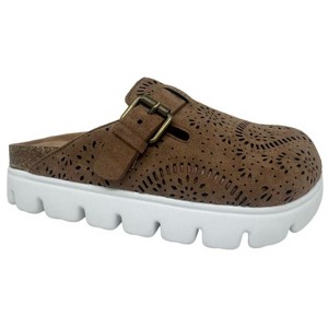 Very G Womens Lulu Dyecut Suede Mule Slip On Shoes - 1 of 1