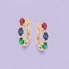 Ross-Simons 1.30 ct. t.w. Multi-Gem Drop Earrings in 14kt Yellow Gold - 3 of 4