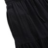 Girls' Tiered Midi Skirt with Drawstring Waist & Pockets, Flowy Ruffle Hem Skirt for Casual Wear - 4 of 4