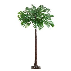 Nearly Natural 4-ft UV Resistant Lighted Artificial Palm Tree with 127 Warm White LED Lights (Indoor/Outdoor) - 1 of 4