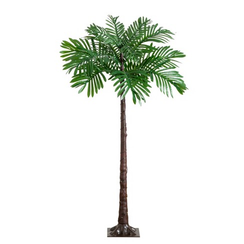 Nearly Natural 4-ft UV Resistant Lighted Artificial Palm Tree with 127 Warm White LED Lights (Indoor/Outdoor) - image 1 of 4