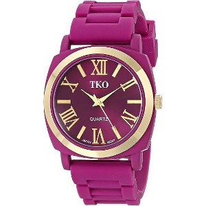 TKO Orlogi Women's Purple Milano III Analog Display Quartz Watch with Flexible Rubber Band - 1 of 2