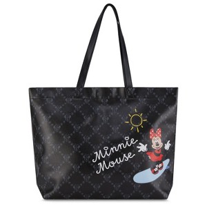 Disney Minnie Mouse Tote bag - Girls, Boys, Teens, Adults - Minnie Mouse Faux PU Leather Tote Handbag - 1 of 4