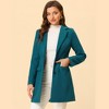 INSPIRE CHIC Women's Notched Lapel Single Breasted Outwear Fall coat - 3 of 4
