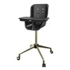 MelO Revel+ High Chair, Modern Design with Dual Trays, Converts for Toddlers, Safe & Easy to Clean – Black/Brushed Brass - 2 of 3