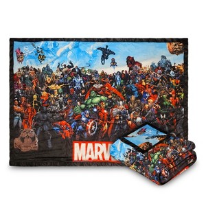 Bazillion Dreams Marvel Comics Universe Characters Fleece Softest Comfy Throw Blanket for Adults & Kids| Measures 60 x 45 Inches - 1 of 4