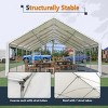 20×40 FT Party Tent, Large Wedding Event Shelters with Carry Bags and Removable Sidewalls, Commercial Tents for Parties-Coolbibila - 4 of 4