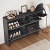 Coolmee Shoe Cabinet with Flip Drawers, Shoe Organizer with Adjustable Shelf, Hidden Shoe Storage for Entryway, Hallway, Living Room - 4 of 4