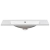 Vynxaria 36"L x 18"W White Resin Bathroom Sink Vanity Top 3-Hole Faucet Ready - 2 of 4