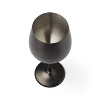 Cambridge Silversmiths Set of 4 18oz Stainless Steel Wine Glasses Black - 3 of 3