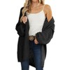 Imily Bela Womens Cardigan Solid Color Long Sleeve Open Front Chunky Knit Sweater Outwear - 2 of 4