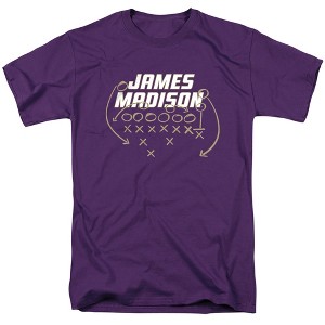 James Madison University Football Play Adult T-Shirt Purple - 1 of 4