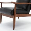 Comfort Pointe Austin Leather Gel Wooden Base Accent Chair - 3 of 4