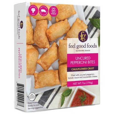 Feel Good Foods Gluten Free Frozen Uncured Pepperoni Snack Bites - 7oz Target