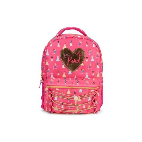 Disney Princess & Pets 16" Backpack School Bag with 1 Side Mesh Pocket 