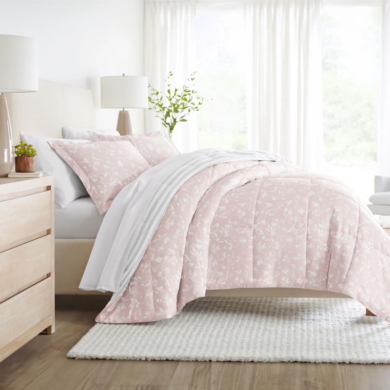 Floral Reversible Ultra Soft Comforter Sets, Down Alternative, Machine Washable - Becky Cameron, 1 of 21