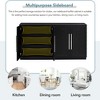 LOVMOR 47/60inch Sideboard Storage Buffet Cabinet Coffee Bar Cabinets for Living Room, Kitchen, Hallway - 3 of 4