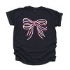 Simply Sage Market Patriotic Layered Bow Garment Dyed Tee - 2 of 4